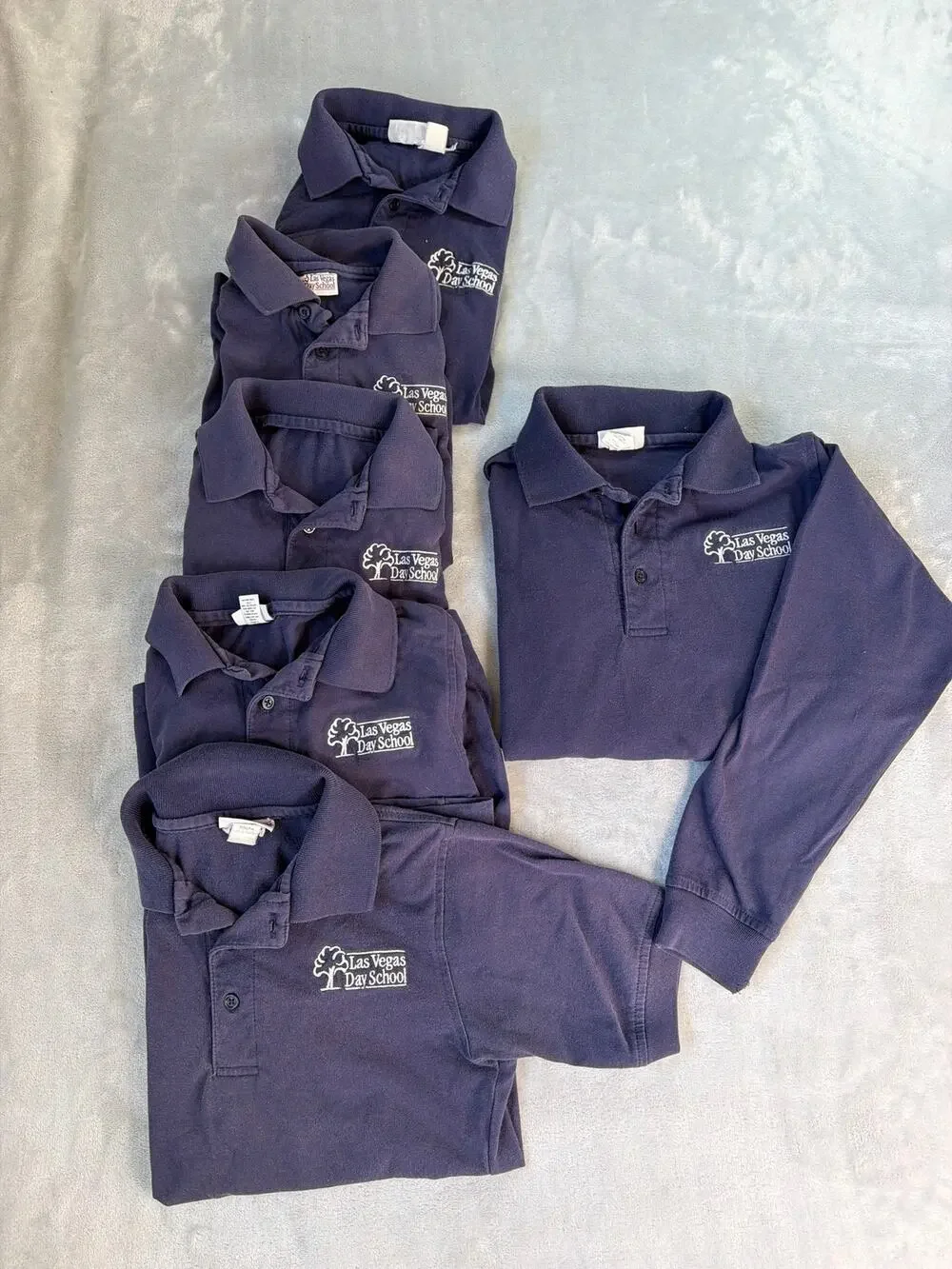 Las Vegas Day School uniform tops youth medium LS/ SS